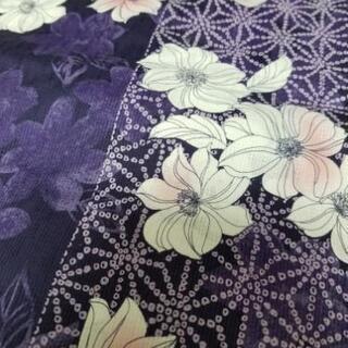 【新品未使用】　浴衣、帯、下駄、髪飾りセットの画像