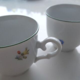 【無料】未使用 チェコ製デミタスカップ(ソーサーなし) 2点 