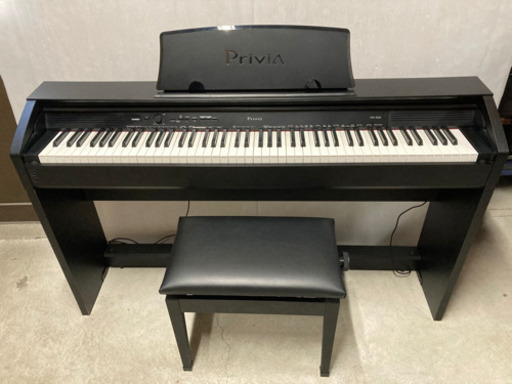 値下げ！美品◆カシオ CASIO◆ 88鍵 電子ピアノ Privia プリヴィア PX-760BK 2017年製 椅子付き