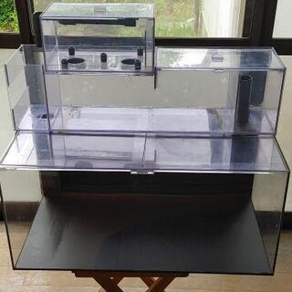 中古アクリル水槽セット 75cm幅