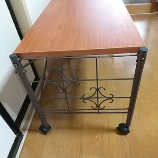 テレビ台￥1000 TV stand アイアン２段ラックの画像