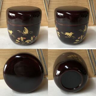 茶道具　棗 e732 棗 10個セット 木製 漆塗 木箱入り 数棗 茶道具