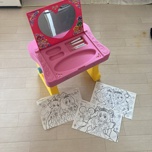 プリキュア　らくがきんちょ\u0026ミラーテーブル♪＋ぬりえ付き‼︎