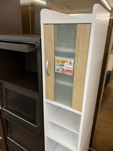 スリム食器棚　キッチンラック【店頭取引限定】【中古品】早い者勝ち！?足立区近郊配送可能！！