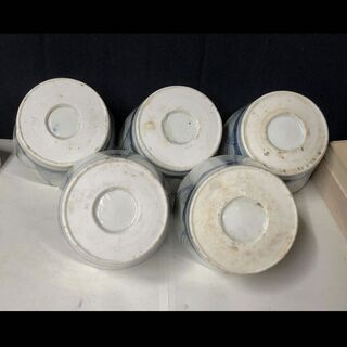 e780 古伊万里 蕎麦猪口 5客 染付 そば猪口