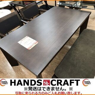 【引取限定】ﾏﾙｲ木工　ﾀﾞｲﾆﾝｸﾞﾃｰﾌﾞﾙ　イス２脚　ベン...