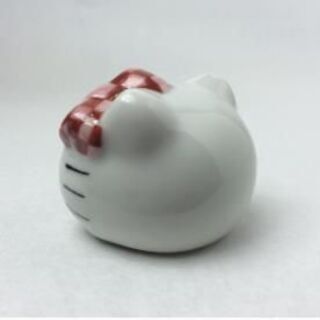 ㊄マルゼン岩田商店 九谷焼 てーぶるふぃぎあ ハローキティ 吉田屋風 FF-03の画像