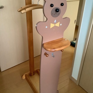 可愛いハンガーラック　譲ります　ランドセルや園バック　制服をかけ...