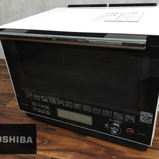 💜💚🧡【格安】東芝 過熱水蒸気オーブンレンジ 石窯ドーム ER-PD3000w 2017年製💚🧡💜の画像