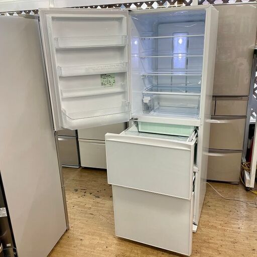 美品【 TOSHIBA 】東芝 363L 3ドア 冷凍冷蔵庫 クリスタルガラス