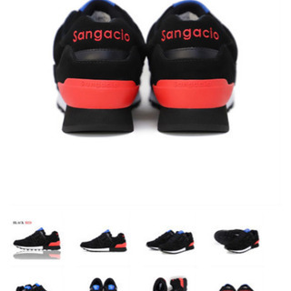新品未使用Sangacio にゅ〜バランス スニーカー BLACK RED にゅ〜ず BLACK RED