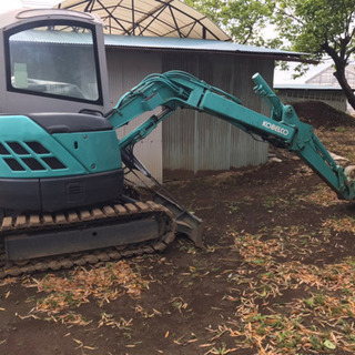 ユンボ作業やります！