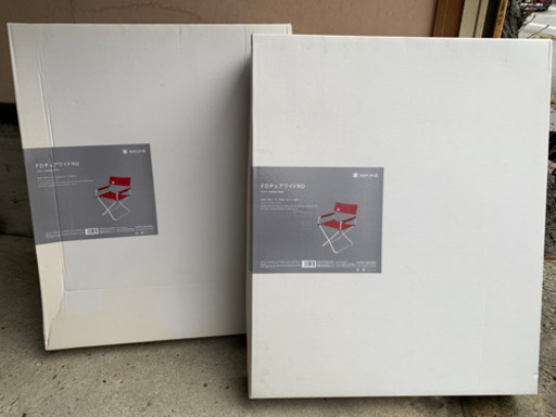 スノーピーク  FDチェア　新品未使用未開封　2脚セット　赤　販売