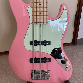 エレキベース　Bacchus 5弦ベース WL-534S ALD SP ピンクの画像