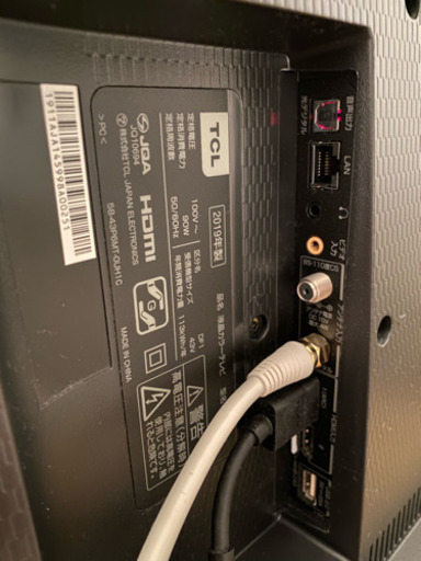 TCL 43型　テレビ