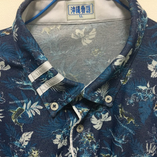 沖縄物語かりゆしポロシャツの画像