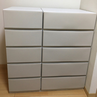 プラスチックチェスト 5段 2個セット