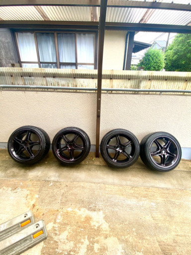 希少品　ヨコハマ　AVS VS5 4本セット　17インチ　9j＋38　ドリフト練習用に