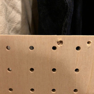 シナ板有孔ボード（ペグボード/パンチングボード）　91×45cm（7）の画像