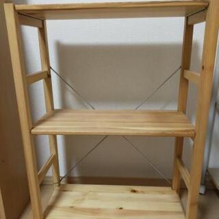無印良品　パイン材ユニットシェルフ