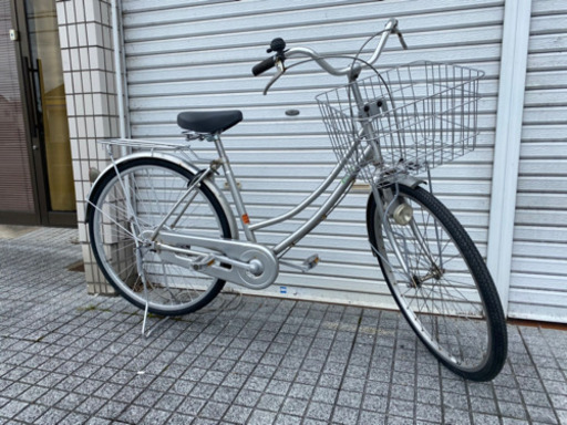 【中古自転車】26インチ変速なし　マルキン製　カゴ、サドル、鍵新品❗️スペアキーあり　若林自転車　唐崎　SALE中❗️