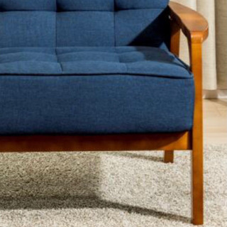 ネイビー　ソファ2人掛けの画像