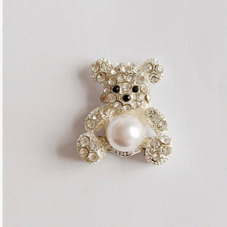 ハンドメイド ★新品★くまちゃん ベアー パール DIY    2個入