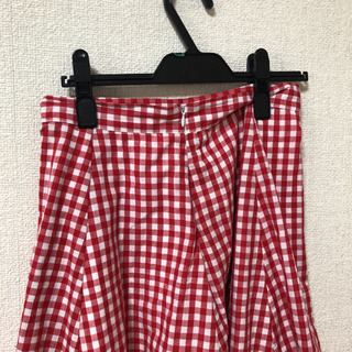 ギンガムチェックフレアスカートMの画像