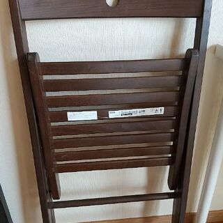 ⚠️7月25日迄出品【最終値下げ】イケア 木製折りたたみチェア IKEA foldable chair TERJEの画像