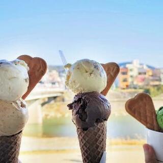 『川床でジェラートが食べられるお店行きませんか🍨』