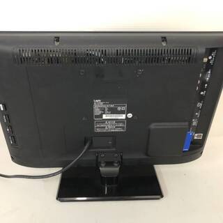 C-604【ジャンク品/通電確認品】Lapio 19型液晶カラーテレビ KLC1902 19インチ 液晶テレビ テレビ 家電 リモコン付 画面割れ 映像機器の画像