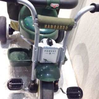 ★3358★Ides　アイデス　カンガルー　三輪車　フォレスト　グリーン　 幌付 　サスペンション　KANGAROO　乗物　乗用玩具　幼児　子供の画像