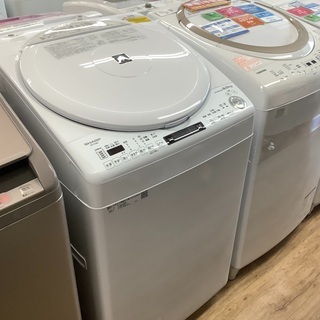SHARP（シャープ）の縦型洗濯乾燥機ES-TX8E（2020年製）です。【トレファク東大阪店】 SHARP（シャープ）の縦型洗濯乾燥機ES-TX8E（2020年製）です