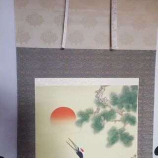 掛軸　慶事用　(朝日、鶴亀松竹梅)の画像