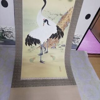 掛軸　慶事用　(朝日、鶴亀松竹梅)の画像