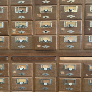 ビンテージ カードケース 図書館棚