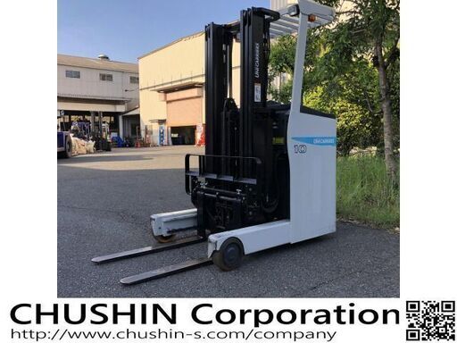 関東輸送費無料　ユニキャリア バッテリータイプ　フォークリフト FSV(フルフリ・3段マスト)4.8m