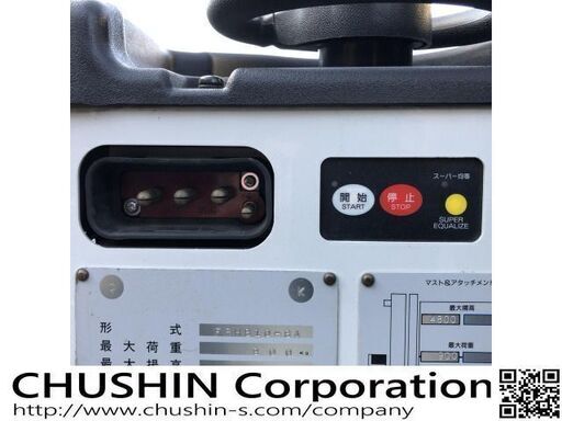 関東輸送費無料　ユニキャリア バッテリータイプ　フォークリフト FSV(フルフリ・3段マスト)4.8m