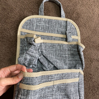 リュック用バッグインバッグ。ツイード生地