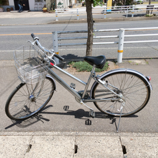 おススメ?通勤通学用自転車✨ブリヂストン✨アルベルト Albelt✨通学・通勤におすすめ✨変速ギア3段階・27インチ・シルバー✨鍵あり
