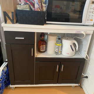 キッチンカウンター レンジ台　食器棚