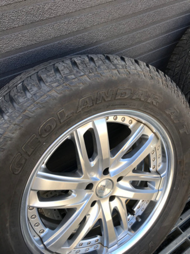 WORK LS 20×8.5j +26 5H pcd127 GEORANDER A/T 275/60 R20 17年製 残溝7mm アメ車等