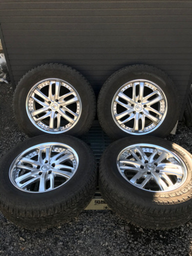 WORK LS 20×8.5j +26 5H pcd127 GEORANDER A/T 275/60 R20 17年製 残溝7mm アメ車等