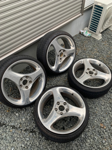 OZレーシング　17インチ 引っ張り　タイヤ新品　アメリカンレーシング風