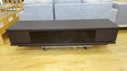 k257☆ニトリ☆ローボード☆テレビボード☆スタイリッシュ☆ダークブラウン色☆良品☆近隣配達、設置可能