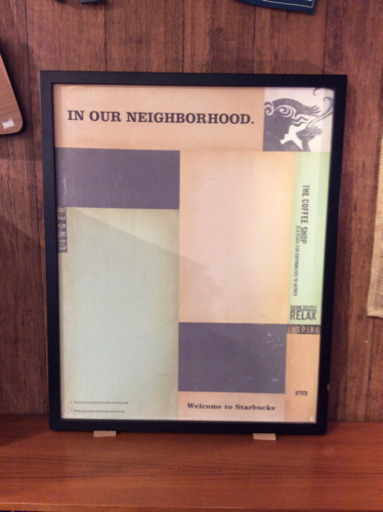 値下しました！中古品 STAR BUCKS インフォメーションボード 非売品