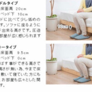 セミダブルベットフレーム(ホワイト)の画像