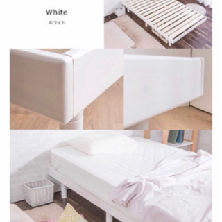 セミダブルベットフレーム(ホワイト)の画像