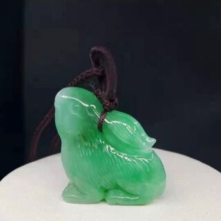 半額セール ミャンマー産 天然本翡翠 ペンダント ネックレス 緑...