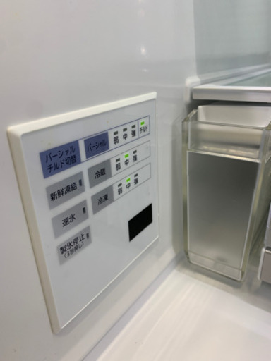 ⭐️美品⭐️2018年製 Panasonic 450Lフレンチドア冷蔵庫 ガラス扉 NR-SPF453X-W パナソニック 日本製